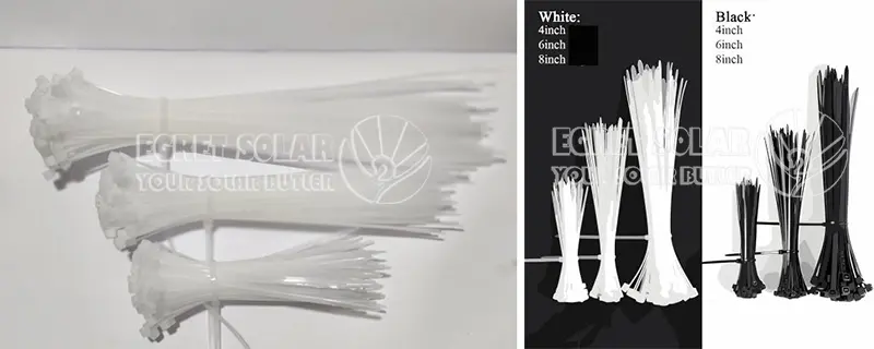 Solar Cable Ties Nylon Plastic Solar Cable Ties Nylon Plastic